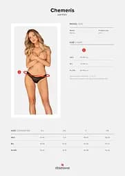 Трусики Obsessive Chemeris panties XS/S - мініатюра 7