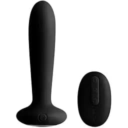 Анальная пробка с вибрацией и подогревом пульт ДУ Svakom Primo Black