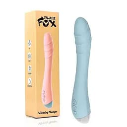 Блакитний вібратор Silver Fox для стимуляції точки G USB — Вібратори