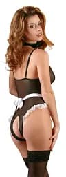 Костюм покоївки Cottelli Collection Costumes Maid Body L чорний - мініатюра 2