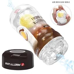 Мастурбатор Pretty Love Vacuum Cup прозорий - мініатюра 7