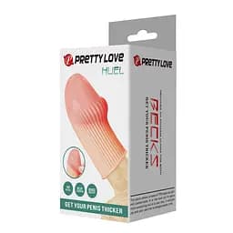 Насадка на пеніс Pretty Love Huel 8.7 см (тілесний) - мініатюра 15