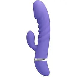 Вибратор-кролик Pretty Love Tracy 18.8 см голубой