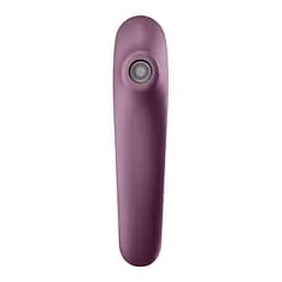 Вакуумний кліторальний стимулятор з вібрацією Satisfyer Dual Kiss фіолетовий - мініатюра 2