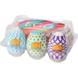 Набор мастурбаторов Tenga Egg Wonder Pack 6 шт. белый
