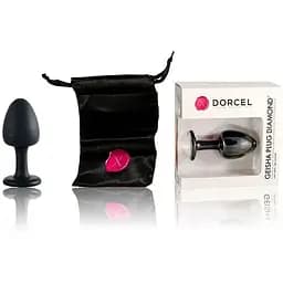 Анальна пробка Dorcel Geisha Plug Diamond L із кулькою всередині створює вібрації діаметр 4 см - мініатюра 6