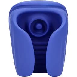 Мастурбатор с вибрацией Loveline Vibrating And Pulse Wave Stroker синий