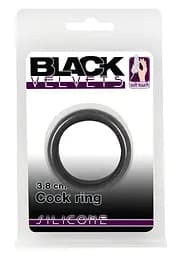 Ерекційне кільце Black Velvets Cock Ring 3.8 см чорний - мініатюра 2