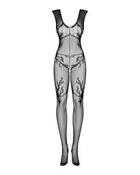 Комбінезон Obsessive Bodystocking F241 S/M/L чорний - мініатюра 6