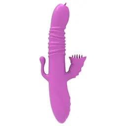 Вібратор Ada USB Purple потрійна стимуляція - мініатюра 1