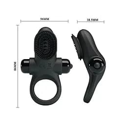 Ерекційне кільце PRETTY LOVE VIBRANT PENIS RING II Black Baile BI-210205 87007 - мініатюра 3