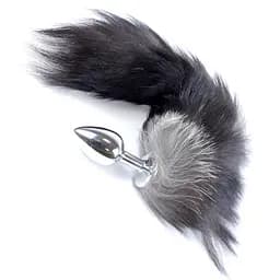 Анальна пробка Boss Fox TAIL Black XXL 9 см (чорний) - мініатюра 2