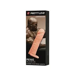 Насадка для члену Pretty Love Penis Sleeve Medium Flesh Baile BI-026228 87681 - мініатюра 4