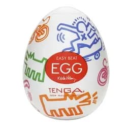 Мастурбатор яйцо Tenga Egg Keith Haring Street прозрачный