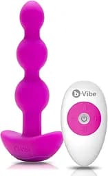 Анальная пробка с вибрацией B-Vibe Triplet 13.8 см (розовый)