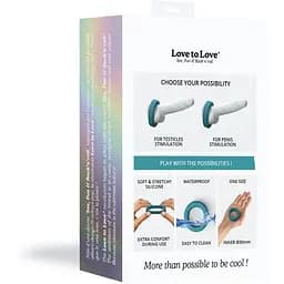 Ерекційне кільце широке Love To Love Cool Ring - Teal Me - мініатюра 7