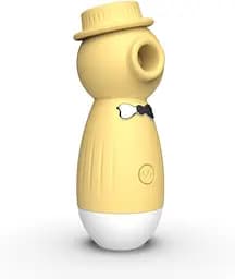 Кліторальний вакуумний вібратор в капелюшку Wo-sex Lilo USB лимонний