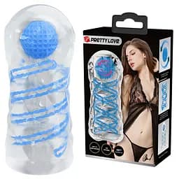 Прозорий мастурбатор вагіна PRETTY LOVE - Transparent masturbator PRETTY LOVE BM-009229N 98329