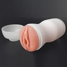Мастурбатор Lovetoy Sex In A Can Vagina Stamina Tunnel тілесний - мініатюра 5