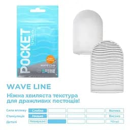 Мастурбатор Tenga Pocket Wave Line - мініатюра 3