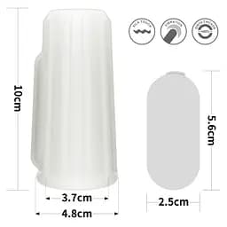 Насадка на пеніс Vibrating Ridge Knights Ring (White) LOVETOYS 66-LV343113 100547 - мініатюра 3
