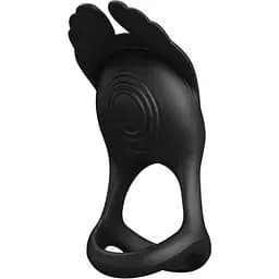 Віброкільце Pretty Love Silas Vibrant Penis Ring 9.5 см чорний