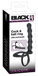 Насадка для підвійного проникнення Black Velvets Cock & Ball ring Black Velvets 42-05335560000 88966 - мініатюра 3