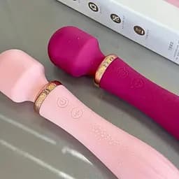 Член мікрофона з підігрівом, двосторонній жіночий член для секс рожевий, бордовий