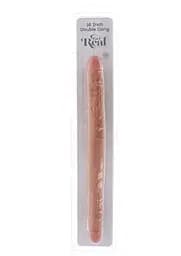 Двосторонній фалоімітатор Get Real Double Dong 16 inch 40 см тілесний - мініатюра 3