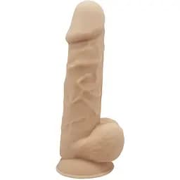 Вибратор SilexD Premium Silicone Dildo Model 1 Size 8.5" LRS 21.5 см телесный