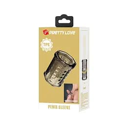Насадка на пеніс Pretty Love Penis Sleeve Ronael, 5.5 см (сірий) - мініатюра 7