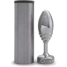 Металева анальна пробка Doxy Butt Plug Ribbed ребристий діаметр 3.3 см - мініатюра 3