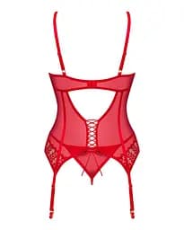 Корсет Obsessive Ingridia corSet & thong XS/S - мініатюра 4
