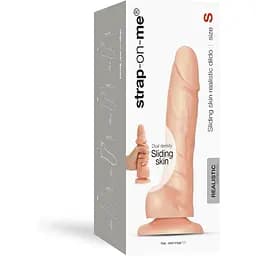 Реалістичний фалоімітатор Strap-On-Me Sliding Skin Realistic Dildo Vanille - S