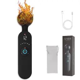 Вібростимулятор преміум з підігрівом ARES 72 режими магнітна зарядка Чорний