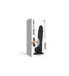 Реалістичний фалоімітатор Strap-On-Me Sliding Skin Realistic Dildo Black - S, ефект рухомої шкіри - мініатюра 7