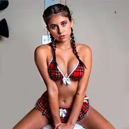 Костюм сексуальной школьницы M (K0586-1)