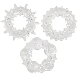 Набор эрекционных колец You2Toys Stardust Rings 3 шт. прозрачный