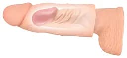 Насадка на пеніс Nature Skin Extension Sleeve 15,5 см (тілесний) - мініатюра 8