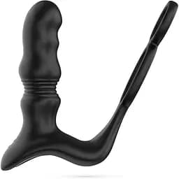 Стимулятор простаты Crushious Crixus 14.5 см (черный)