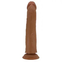 Фалоімітатор Sliding Skin Sharife 10" 25.4 см (коричневий) - мініатюра 10