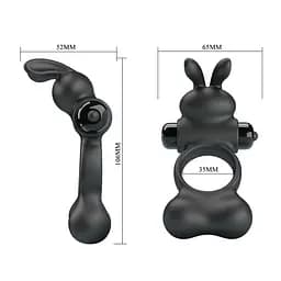 Віброкільце для члена Pretty Love Yusuf, чорне PRETTY LOVE BI-210346 103656 - мініатюра 7