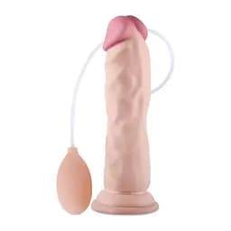Реалістичний фалоімітатор Soft Ejaculation Cock 8.5" тілесний - мініатюра 2