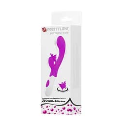 Вібратор Pretty Love Butterfly Kiss Vibrator Purple - мініатюра 7