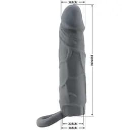 Насадка на пеніс PRETTY LOVE Realistic Penis Sleeve, TPR PRETTY LOVE BI-026227-2 103664 - мініатюра 4