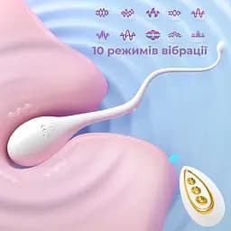 Вагінальне яйце Passion силіконове на пульті від USB з хвостиком (4821002029518) - мініатюра 6