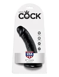 Фалоімітатор King Cock 6" 15 см чорний - мініатюра 5