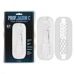 Мастурбатор гель Chisa Prof.Jason C Palm Stroker No.3 Clear Прозорий чоловічий реалістичний стимулятор - мініатюра 3