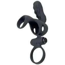 Вібронасадка на член Adrien Lastic Spartacus R з кільцем для мошонки 2 вібромотори