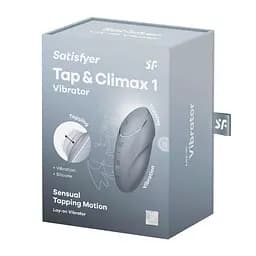 Вібростимулятор-пульсатор Satisfyer Tap & Climax 1 Bluegrey, ефект постукування пальцем Satisfyer SX0568 99303 - мініатюра 3